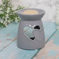 Desire Aroma Grey Hearts Wax Melt Warmer Extra Image 1 Preview